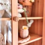 Wicker  Knob- Wicker Drawer Knobs, Boho Cabinet Pulls, Wooden Furniture handle, Bamboo Dresser Hardware