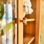 Wooden Handle with Woven Rattan